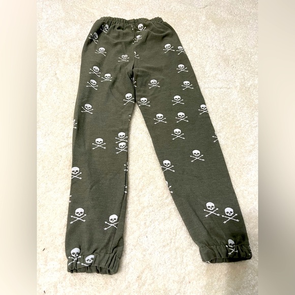 Chaser brand skull knit joggers (sz 7) - Picture 4 of 5